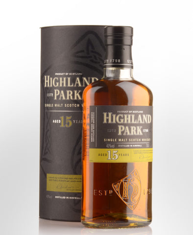 Highland Park 15 Year Old 700 ml Single Malt Scotch Whiskey