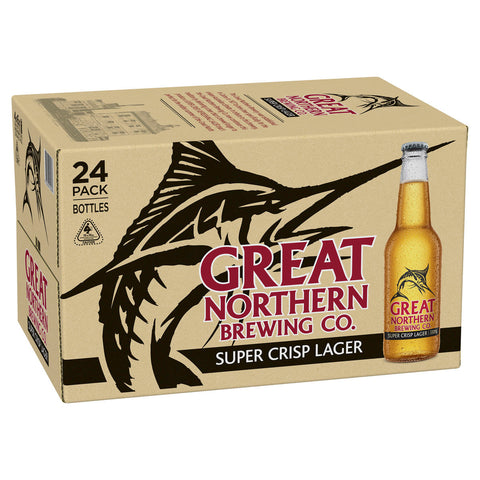 Great Northern Super Crisp Lager 330ml 4x6 Pack Bottles