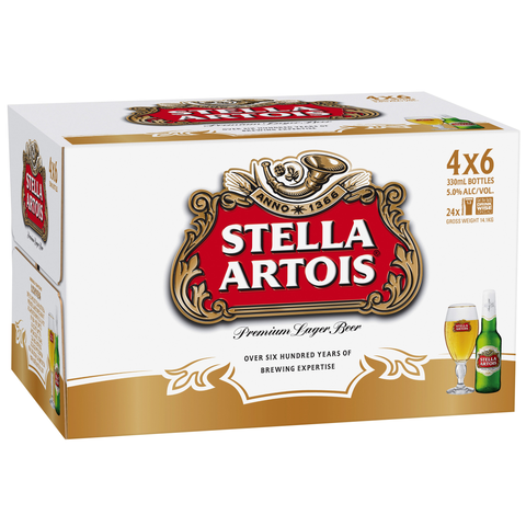 Stella Artois 330ml Bottles\Carton