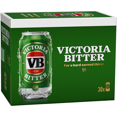 Victoria Bitter 375 ml 30X single cans,liquorcentre.com.au